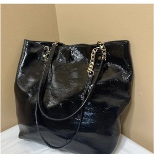 Michael Kors NS Jet Set BlackChain Tote Bag